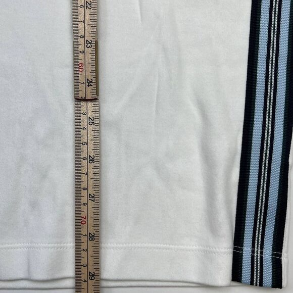 New Michael Kors Men US XXL White T-Shirt Classic Striped Short Sleeve Polo  - Picture 5 of 8